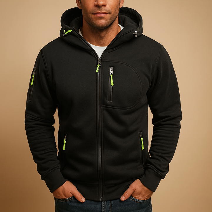 Herren Hoodie mit Reißverschluss und Kapuze | Bram