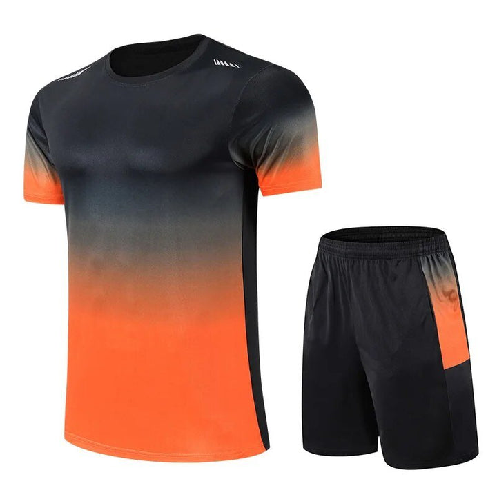 Nick Herren Sportset – T-Shirt &amp; Shorts – Atmungsaktiv &amp; Schnell trocknend