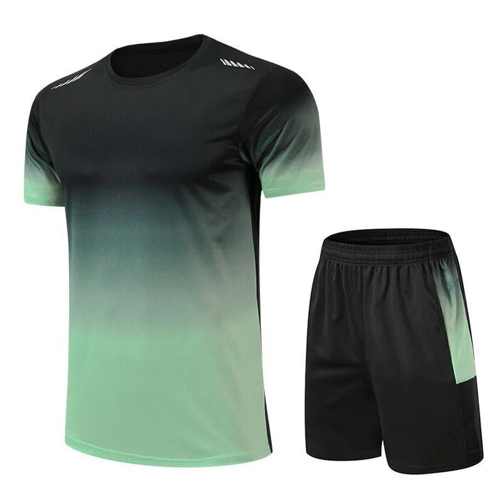 Nick Herren Sportset – T-Shirt &amp; Shorts – Atmungsaktiv &amp; Schnell trocknend
