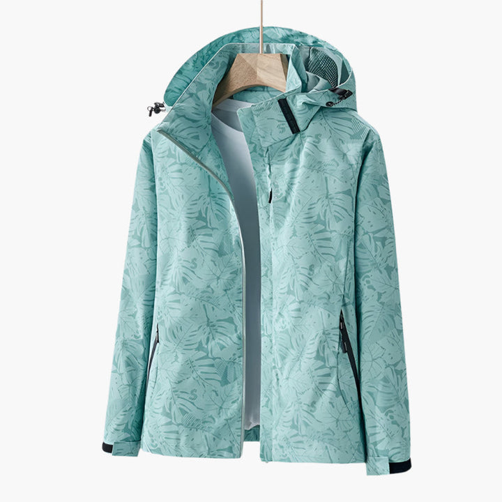 Damen Outdoor-Jacke mit Kapuze – wasserdicht, winddicht &amp; atmungsaktiv – stylische Funktionsjacke für Freizeit &amp; Alltag