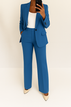 Ensemble deux-pièces pour femme | Blazer et pantalon à manches longues