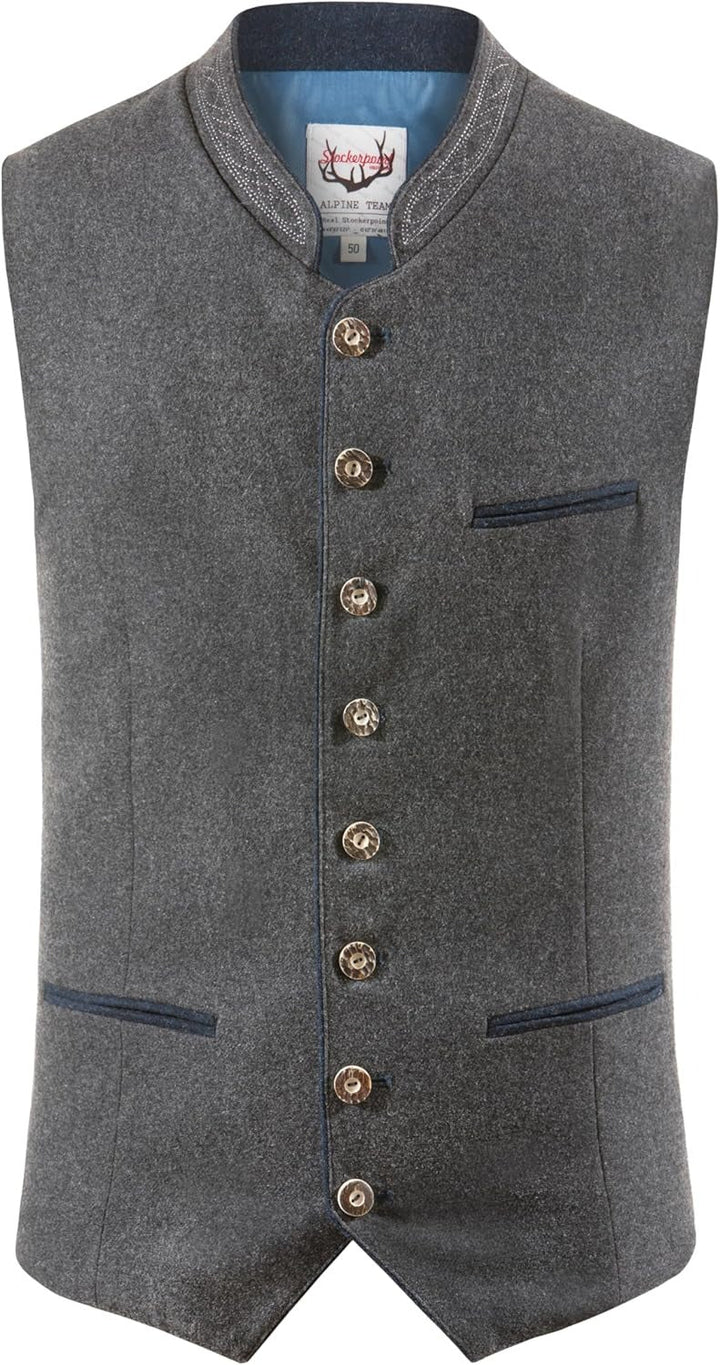 Gilet traditionnel bavarois pour hommes – idéal pour les fêtes et l&