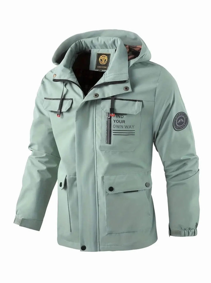 Jacob | Herren Wasserdichte Kapuzen-Multitaschen-Winterjacke