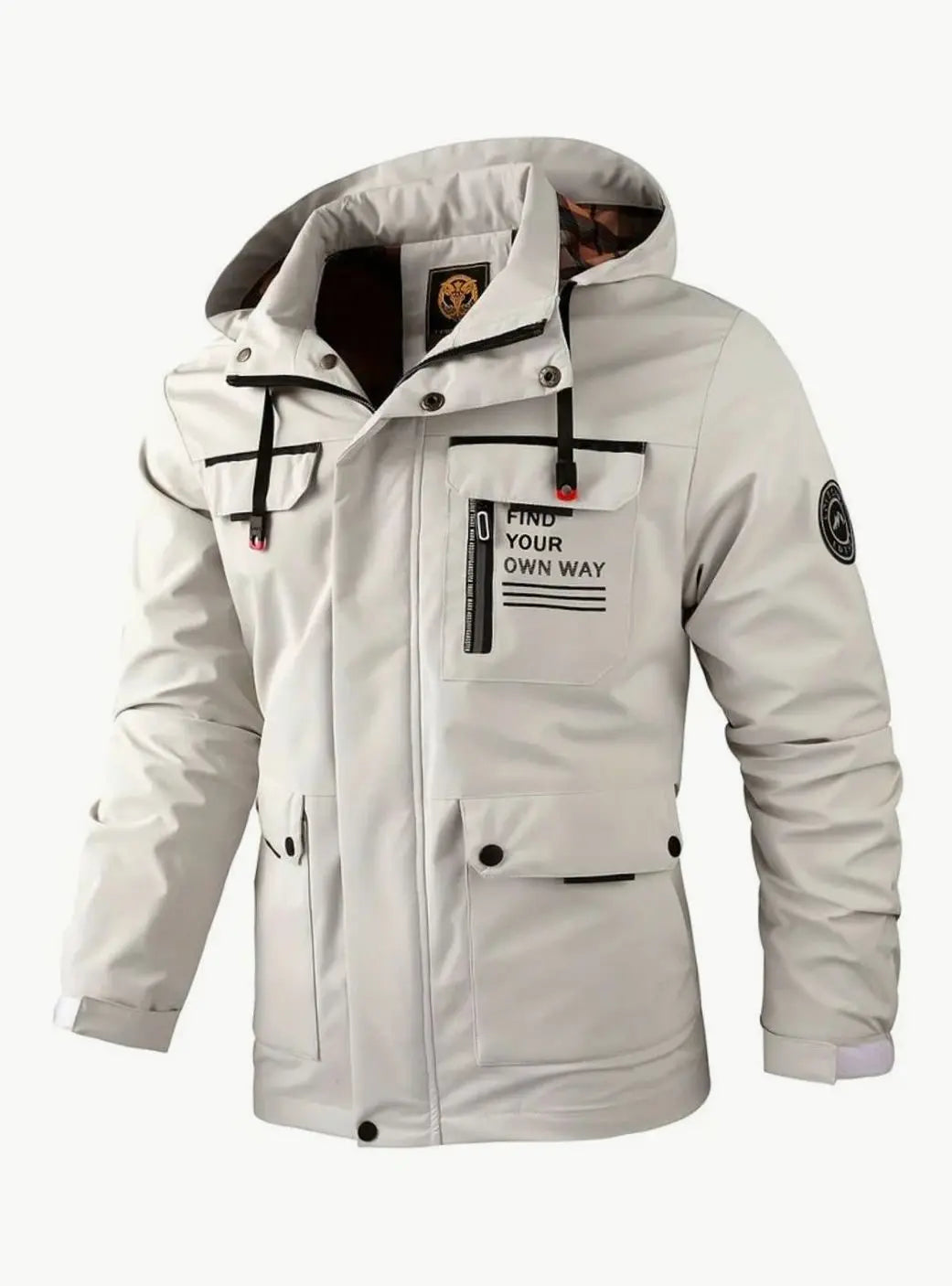Jacob | Herren Wasserdichte Kapuzen-Multitaschen-Winterjacke