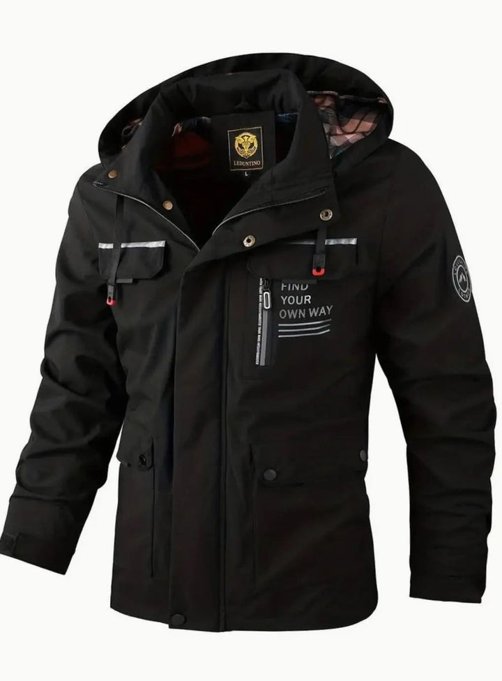 Jacob | Herren Wasserdichte Kapuzen-Multitaschen-Winterjacke