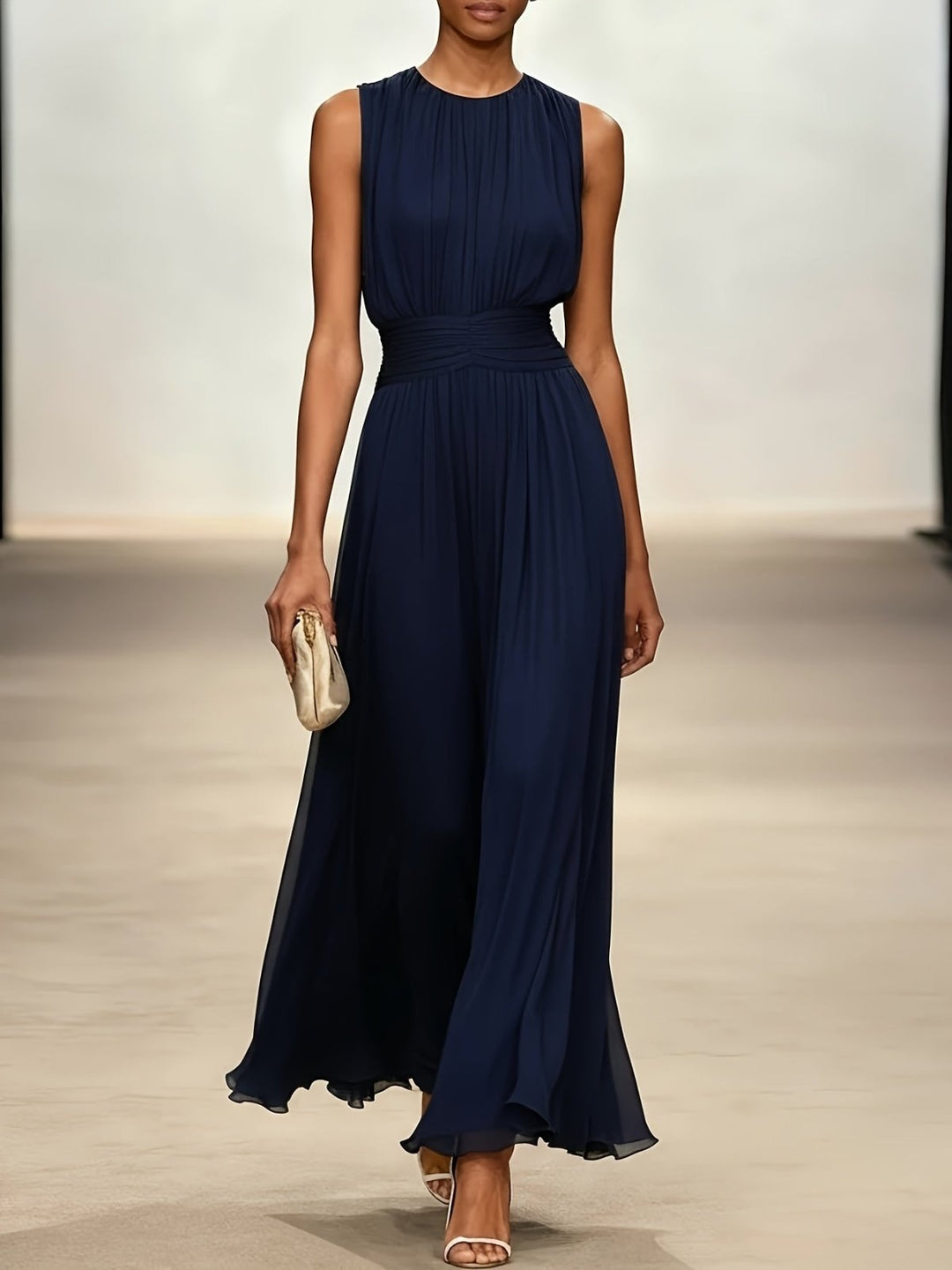 Miss | Robe longue élégante en viscose pour femme