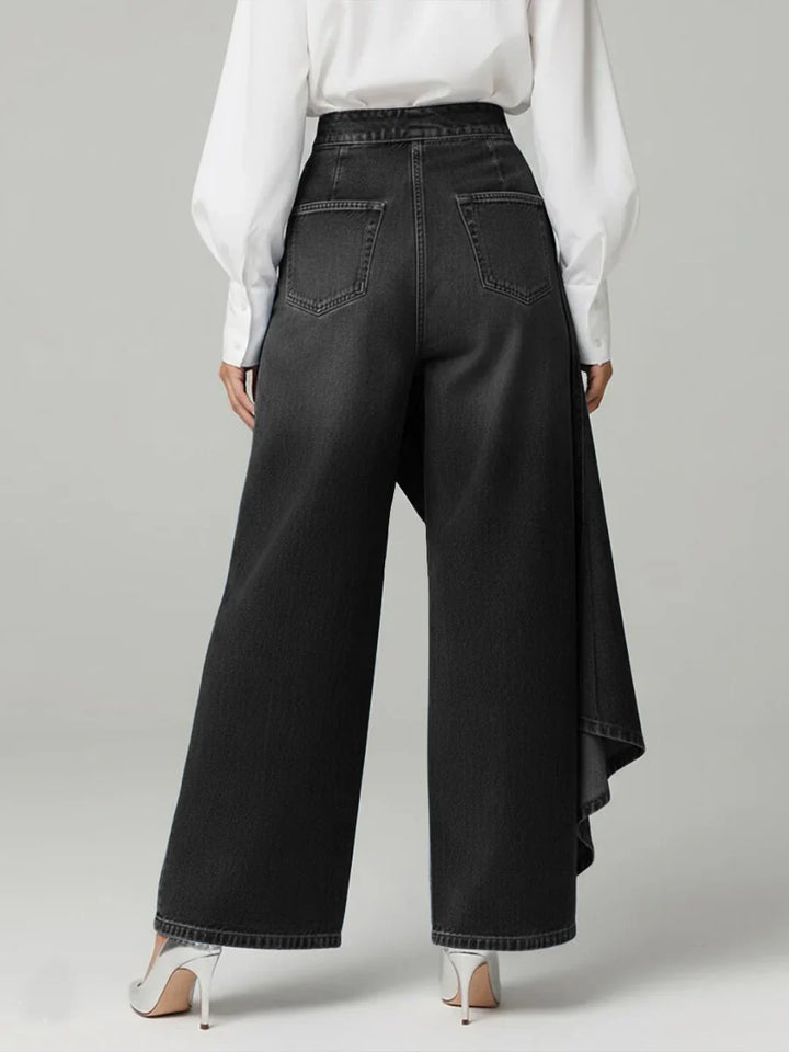 Margaret | Elegante Hochtaillierte Weite Hose