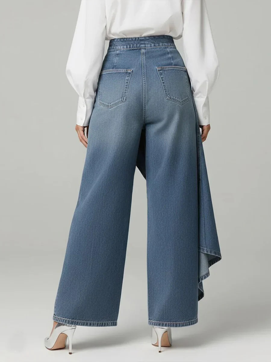 Margaret | Elegante Hochtaillierte Weite Hose