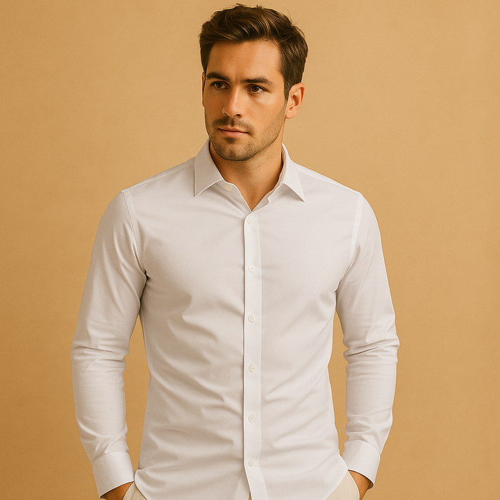 Slim Fit Hemd mit Umlegekragen für Herren | Joris