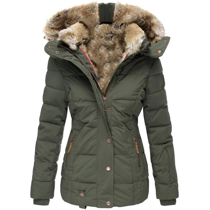 Tommy | Veste femme à col en fourrure