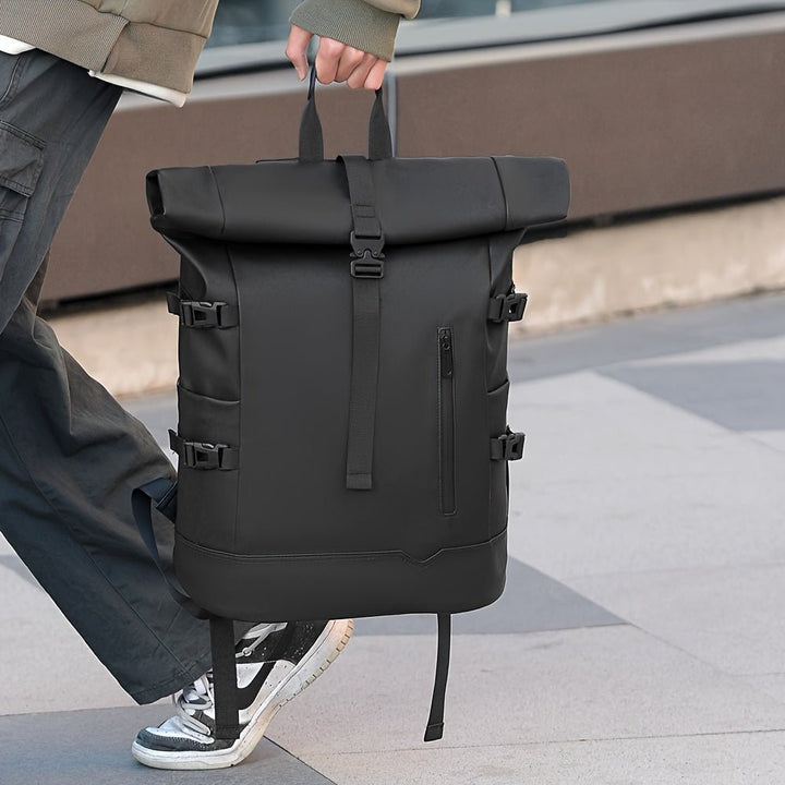 Herren Rucksack – Roll-Top – Wasserabweisende Laptoptasche Design