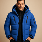 Herrenjacke – Regulär Fit – Wasserdichte Winterjacke mit Kapuze