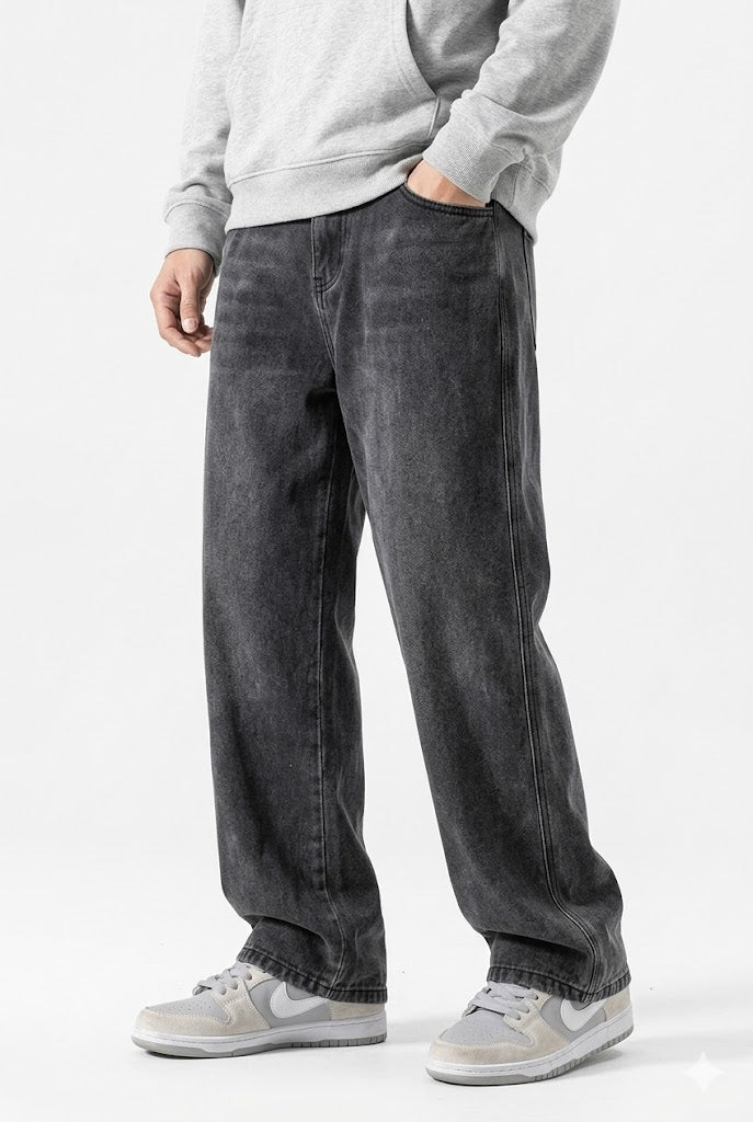 Jeans pour homme - Jambes larges et coupe décontractée, style coréen