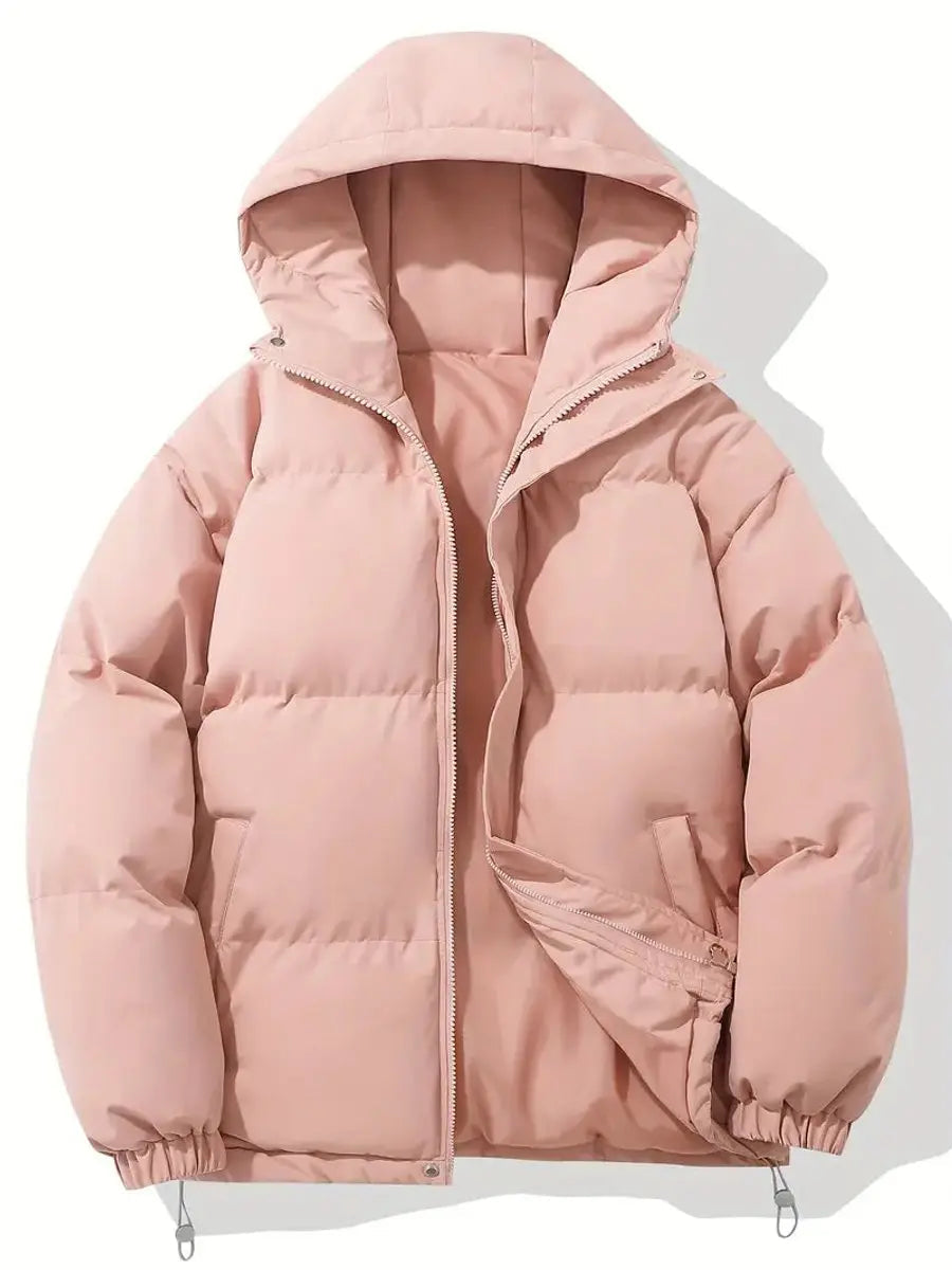 Grace | Damen Kapuzen-Puffer Winterjacke mit Reißverschluss