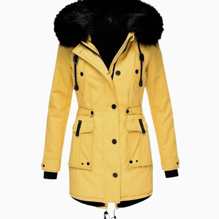 Aria | Damen Parka mit dickem Kunstfell und Kapuze