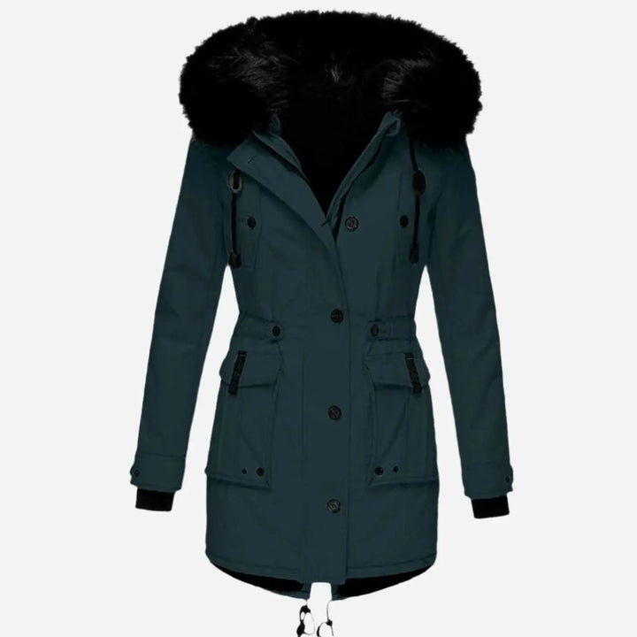 Aria | Damen Parka mit dickem Kunstfell und Kapuze