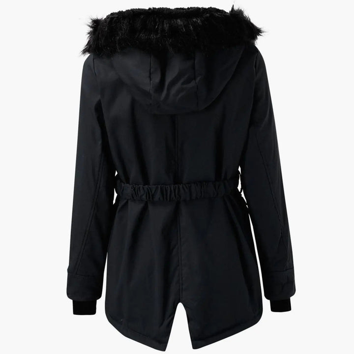 Aria | Damen Parka mit dickem Kunstfell und Kapuze